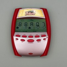 Vtg 2005 Radica Big Screen Poker Handheld Backlit Lighted 3-in-1 Electronic Game
