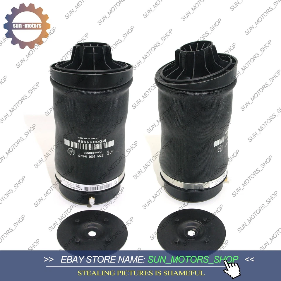 2 peças de airbag de suspensão a ar par traseiro OEM para Mercedes 06-13 R320 R350 R550 R500 - Imagem 3 de 4