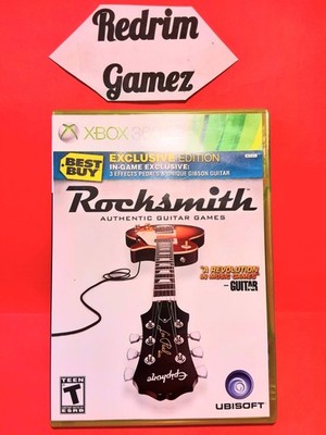 Rocksmith Game Only w/Poster COMPLETE Microsoft XBOX 360 Video Games Music