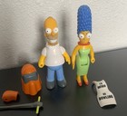 The Simpsons Homer & Marge 1990 Toy Action Figure Mattel 4.5" Accessories Lot