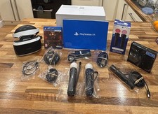 Sony VR1 Virtual Reality Headset Bundle With Box, Motion Controllers, Wires,