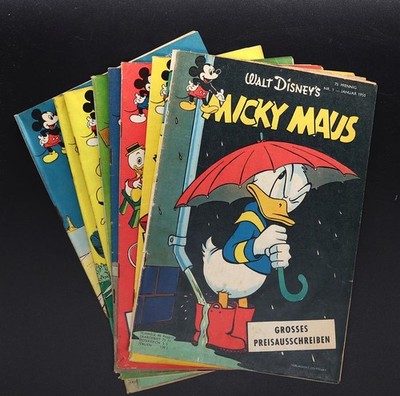 Micky Maus 1955 Comic Heft Ehapa original ab Z1-2 Top Zustand! Auswahl