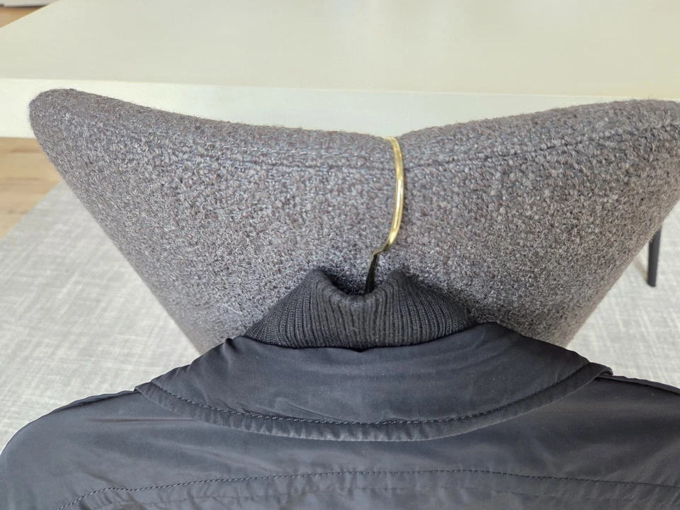 BOSS Hugo Boss Tarmino Mens 44R Black Winter Jacket Coat Purple Quilted Lining - Image 4 of 4