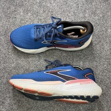 Brooks Glycerine 21 GTS Running Shoes Men 11 Blue Mesh Foam Cushion Slip Resist