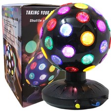 Spinning 6 Inch Disco Ball Light Rotating Speed Brightness USB/Battery