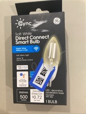 GE CYNC Direct Connect Smart LED Light Bulb Candelabra 500 Lumens