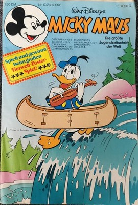 Mickey Mouse Issue 17 - April 24, 1976 Walt Disney's Wildlife Poster Snippet
