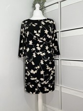 Precis Petite Sheath Pencil Dress Size 16 Black Floral Occasion Wedding BNWT