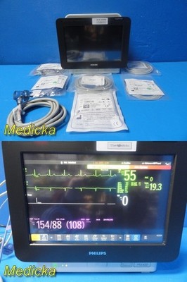 Philips IntelliVue MX450 Monitor w/ M3001A & M3012A Modules + NEW Leads ~ 39298