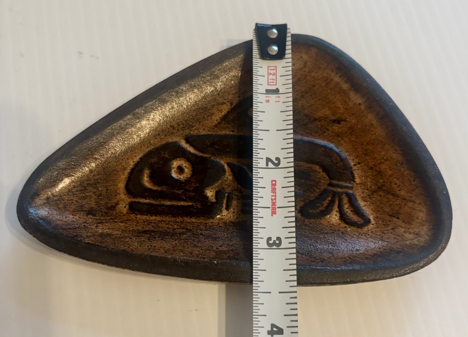 Art Pottery Tray /Dish Handmade Tlingit Killer Whale Gene Barker - Small 5” 