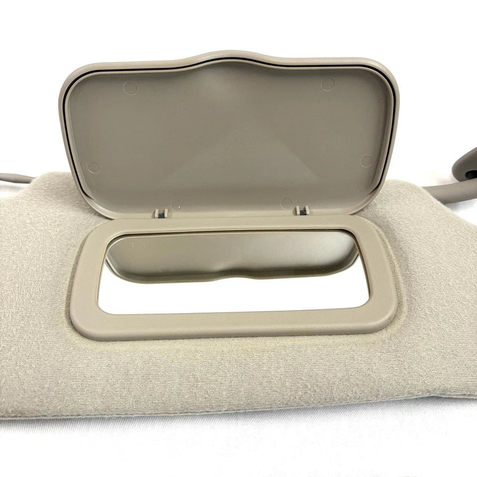 2000-2004 Dodge Dakota Sun Visors Driver Passenger Pair Shades OEM Gray Cloth - Image 2 of 4