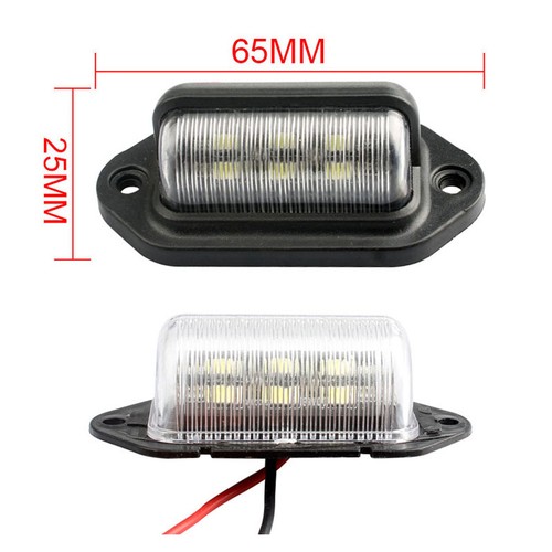 6 Led Car License Number Plate Light For Suv Automobile Truck Bus And Trailer - Picture 11 of 11