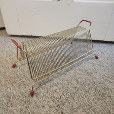 Vintage Vinyl Record Storage Metal Wire Single Stand Holder 1960s/1970s Retro