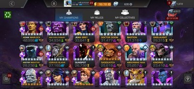 Marvel Contest Of Champions Account Pretty Stacked Account