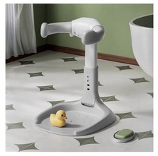 Adjustable Height Baby Bathing Shower Stand, 18 - 22 in, White