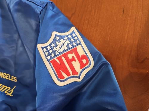 Amazing Vintage 1980s LA Rams Satin Starter Jacket Size XL 25" Chest - Picture 4 of 18