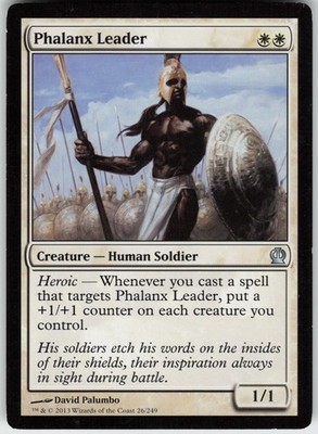 Phalanx Leader 26 Uncommon Theros Magic: The Gathering Moderately Played