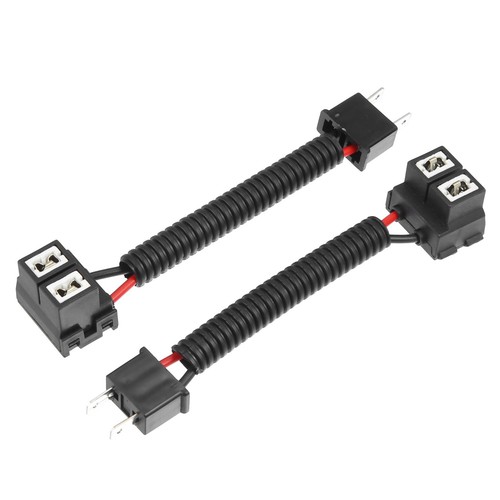 2 Pcs H7 Extension Wire Harness Headlight Fog Lamp Bulb Socket Adapter Connec...