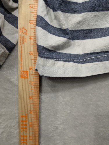 American Eagle Extreme Flex pantaloncino chino a righe uomo W30 blu bianco - Foto 9 di 9