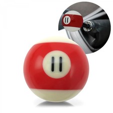 Red Stripe Number 11 Billiard Pool Ball Custom Shift Knob - Steel 16mm Insert