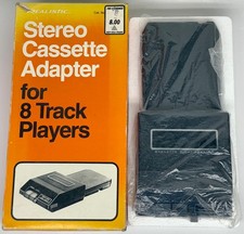 Realistic Stereo Cassette Adapter for 8 Track Players 12-1875A UNTESTED NEW READ