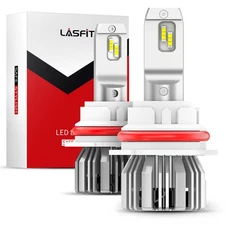 Lasfit 9007 HB5 LED Headlight Bulbs for Nissan Murano 2003-2007 50W Cool White