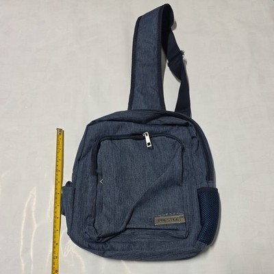 Never Used, New Prestige Small Shoulder Sling Backpack, Blue, Canvas