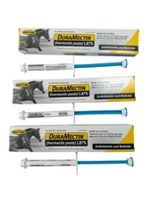 3 Pack Durvet Duramectin Equine Wormer Paste - 3 Tubes Exp Jul 2027