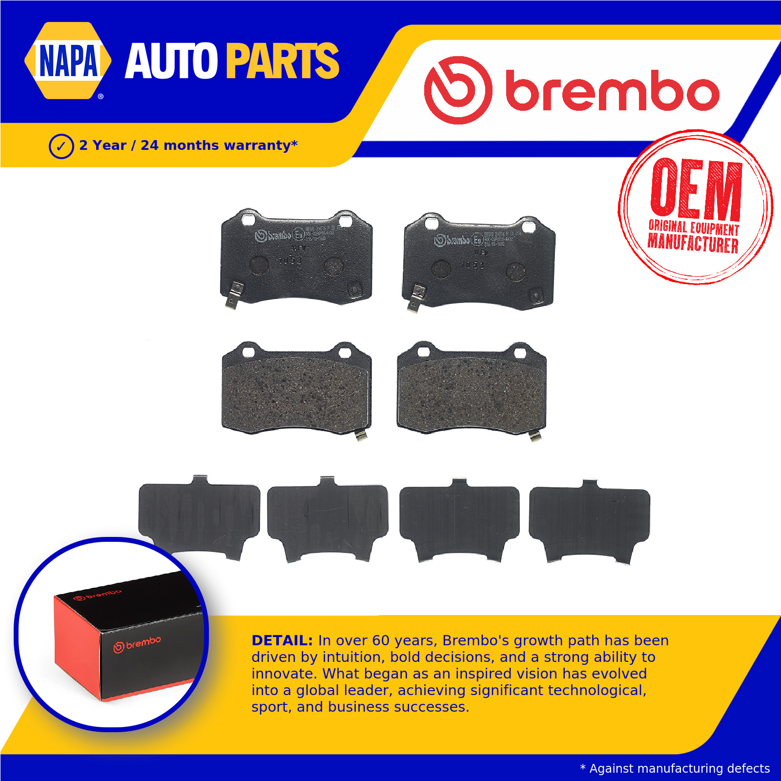 Brake Pads Set Rear P30074 Brembo 583022MA10 68144432AA K68144432AA 105506800B
