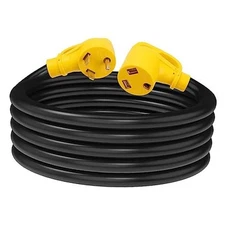 30 Amp 10Ft RV Power Extension Cord with NEMA TT-30P Male to TT-30R 10 FT