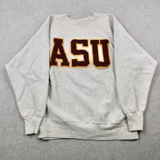 Vintage 90s Champion Reverse Weave ASU Sweatshirt Mens XXL Gray Made in USA
