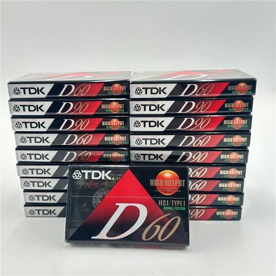 Lot of 19 TDK D60 Blank Audio Cassette Tapes New Sealed, IECI/ Type 1