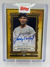 2025 Topps Gilded Collection Sandy Koufax #GOG-SK Gallery of Gold Onyx Auto /10