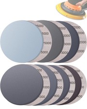70pcs 6 Inch Wet Dry Sanding Paper Discs Hook And Loop 5000 3000 2000 1000 800