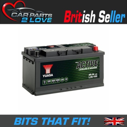 Yuasa L36-100 YBX Active Leisure & Marine Battery - 12V 100Ah 900A