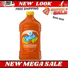 V8 Splash Orange Pineapple Flavored Juice Beverage, 64 FL OZ Bottle