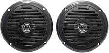 Pair MS525B 5.25" 400W Marine Boat Speakers, 4 Ohm, Waterproof IP56, Black, Dura