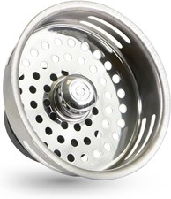Kitchen Sink 3-1/2 Inch Stainless Steel Drain Assembly With Strainer Basket