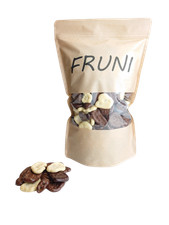 FRUNI Schoko Bananen Mix Schokolierte Bananenchips 1 KG