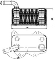 Mahle CLC 174 000S ÖLküHler, MotoröL FüR Audi,Audi (Faw),Seat,Skoda,Vw