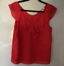 Tom Tailor Damen Bluse Rot Gr. S Normalgröß...
