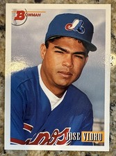1993 Bowman - Jose Vidro #592 - Montreal Expos Rookie Card RC. rookie card picture