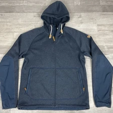 Fjallraven Ovik Fleece Full Zip Hoodie Navy Blue Medium