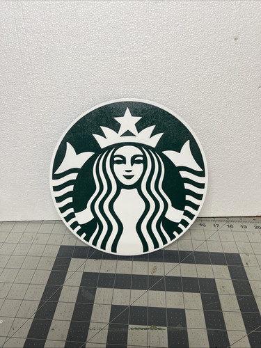 Starbucks Logo Schild 10" STARBUCKS Coffee Store Mermaid Logo rund selten Wandbehang - Bild 3 von 8