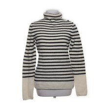 Strenesse Gabriele Strehle, Rollkragenpullover, Größe: 38, Weiß/Schwarz #Rfp