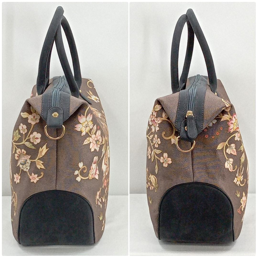 バッグ Koji Okazaki Inokichi Oblong Benri Purse Handbag with Cowhide Handle