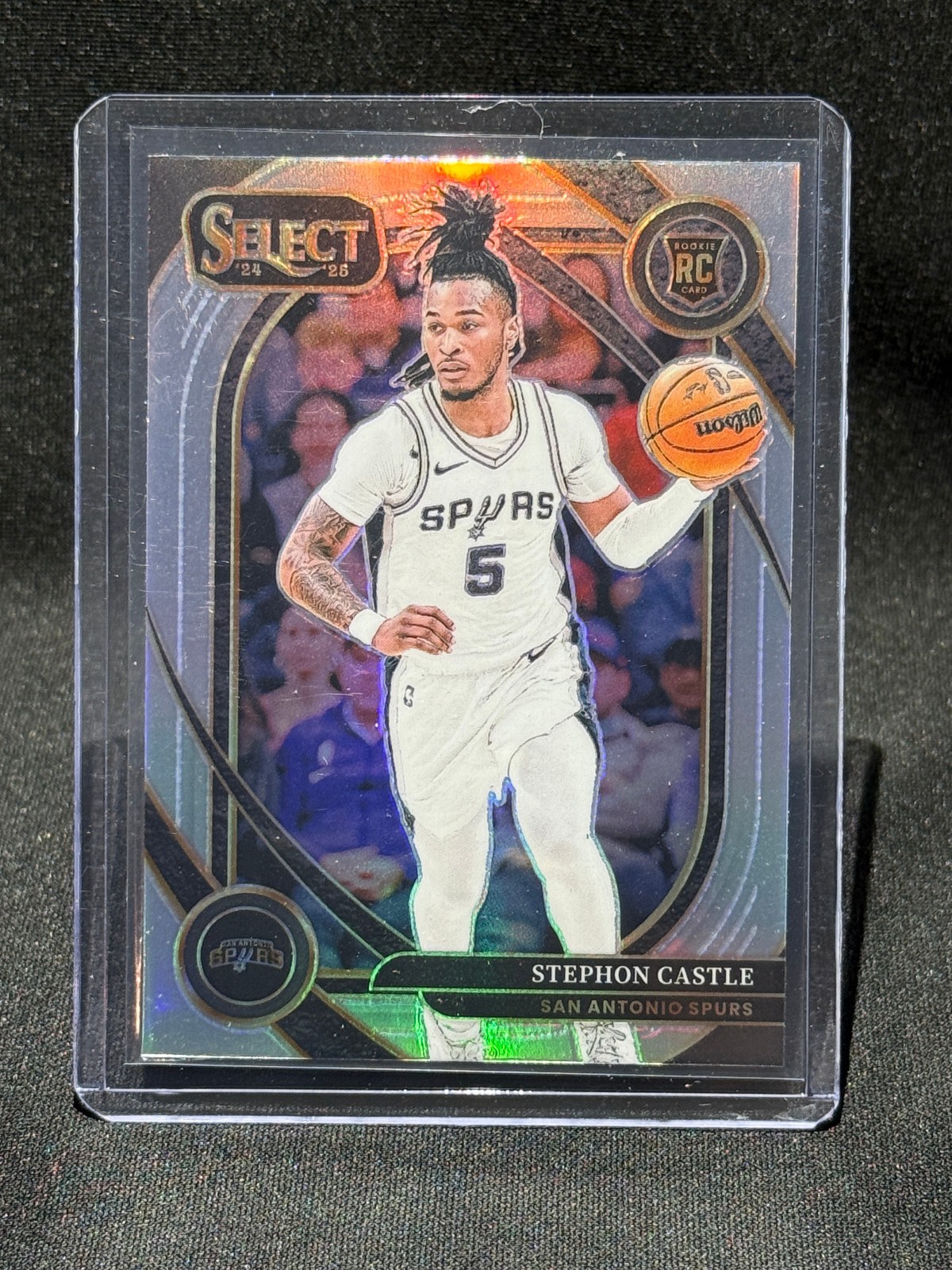 2024-25 Panini Select - Courtside Stephon Castle #175 Silver Prizm (RC)