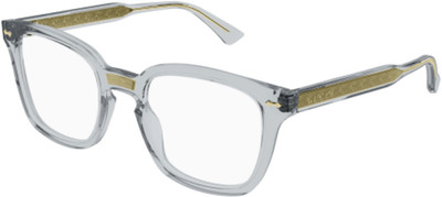 Gucci GG 0184 O-005 Grey / Transparent 005 Size 50 Eyeglasses