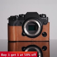 For Fujifilm X-T4 XT4 Camera Bag Leather Dock Case Base Protection Cover shell