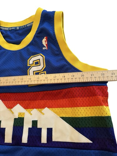 VTG Adidas #2 Alex English NBA Denver Nuggets Jersey Large +2 Hardwood Classics* - Picture 6 of 19